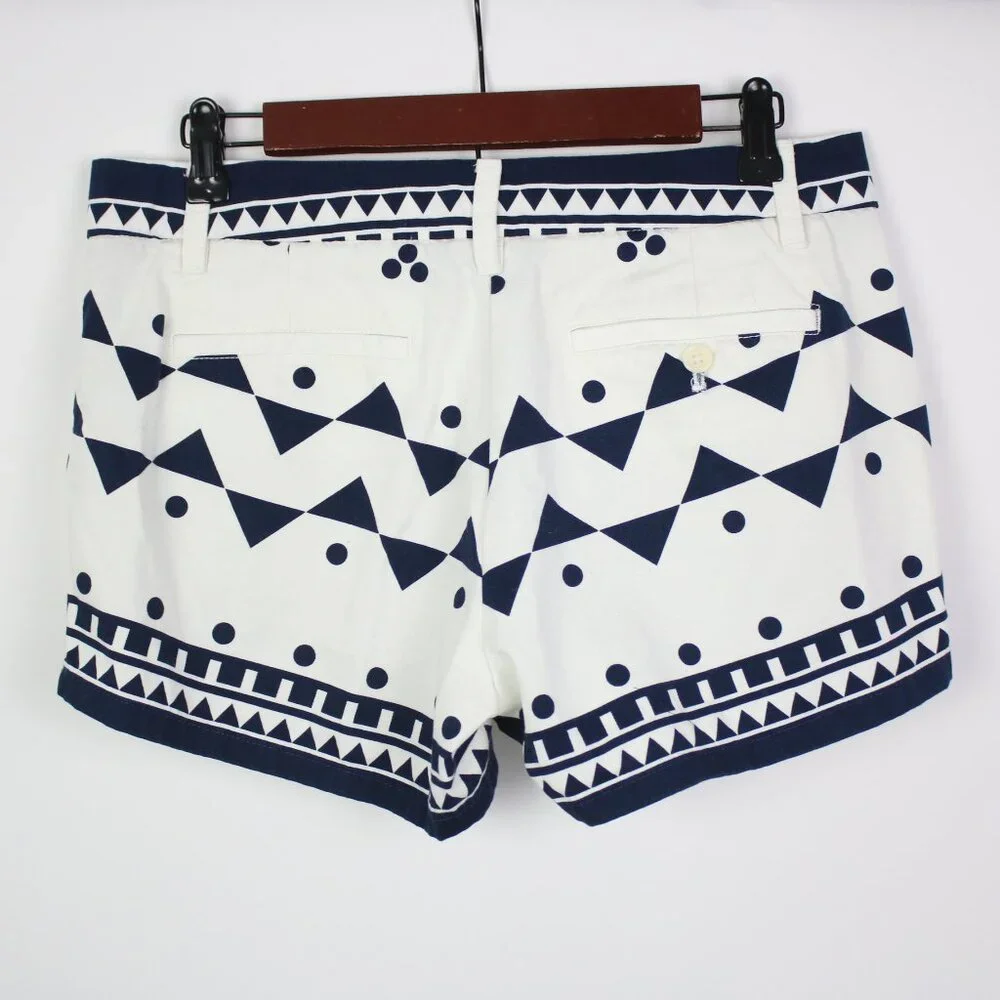 J.Crew Womens Size 6 Geometric Chino Shorts - Picture 2 of 4